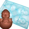 Moule chocolat 2 poussins dans leur coquille