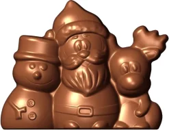 Moule chocolat Père Noël bonhomme de neige et renne