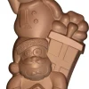 Moule chocolat Père Noël et le bonhomme de neige