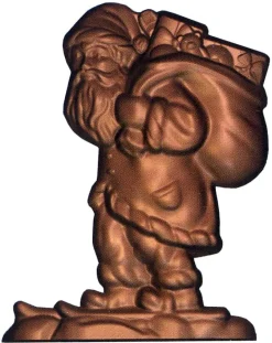 Moule chocolat Père Noël sur ses skis