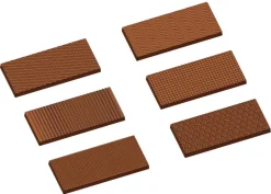 Moule chocolat 12 rectangles décorés