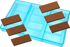 Moule chocolat 12 rectangles décorés