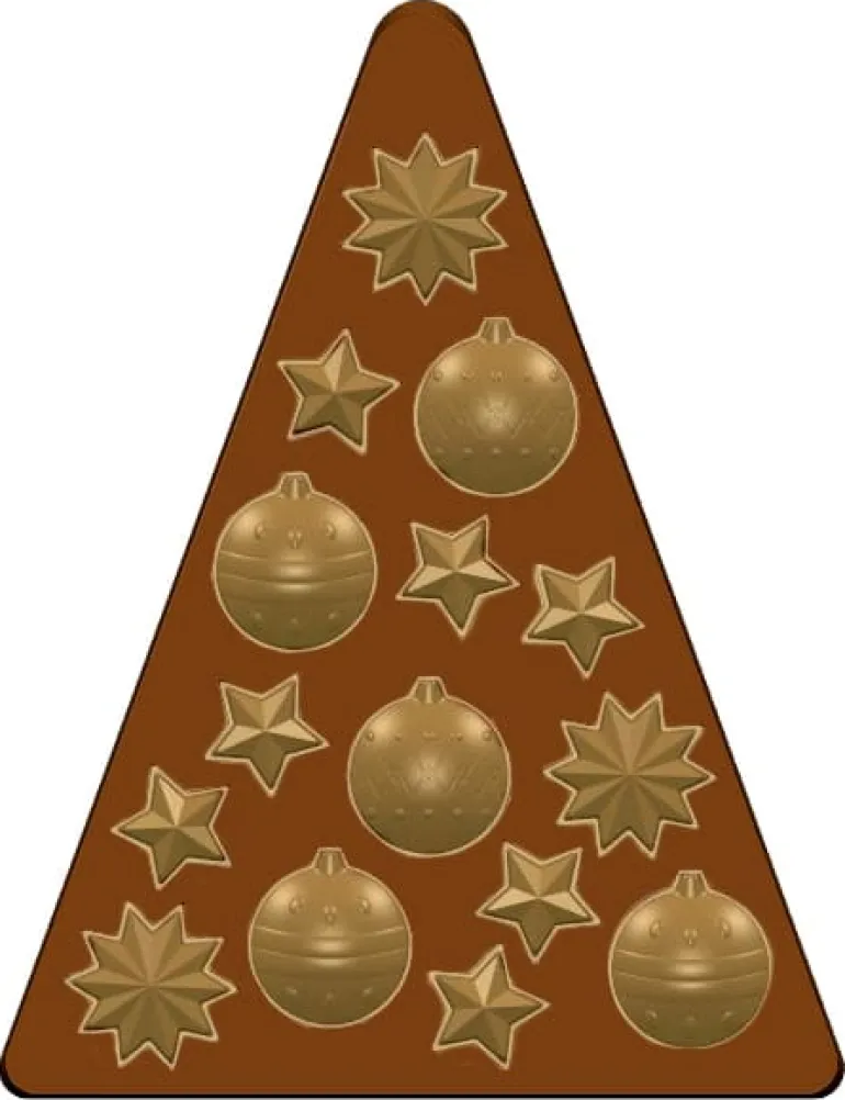 Moule chocolat Sapin décoré