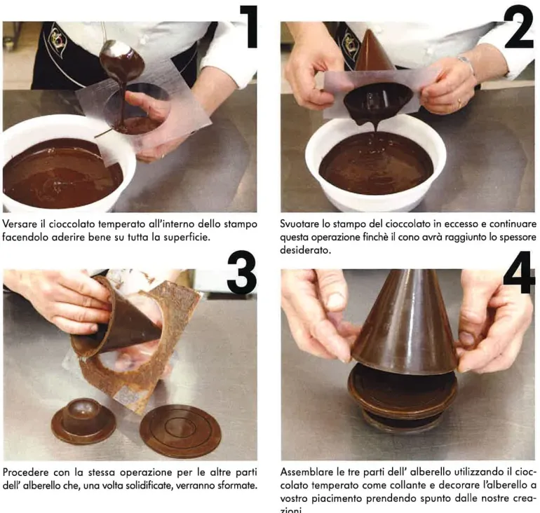 Moule chocolat sapin de Noël Cône Pavoni