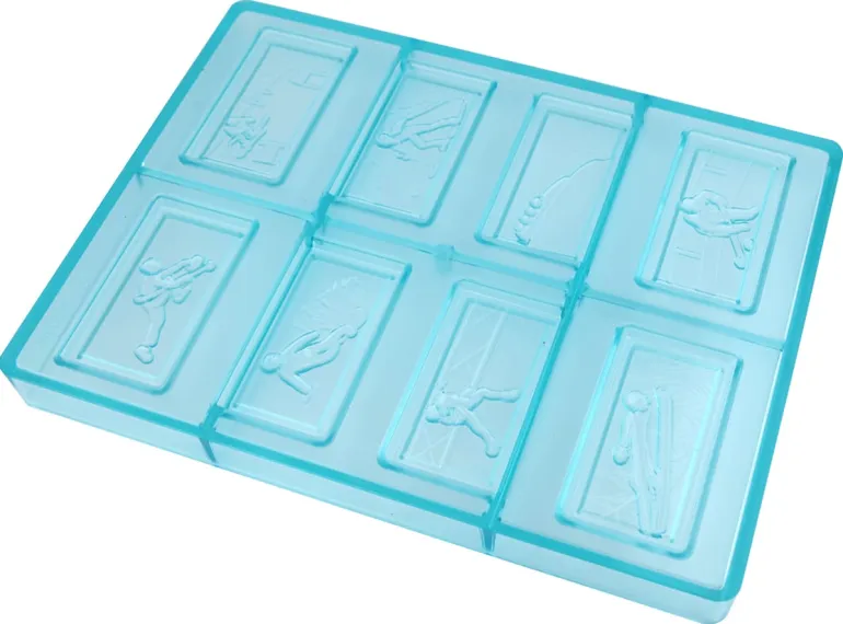 Moule chocolat sports d'hiver