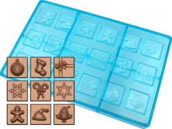 Moule chocolat 18 sujets de Noël
