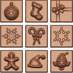 Moule chocolat 18 sujets de Noël