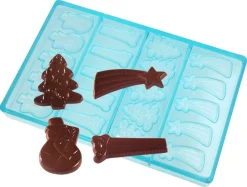 Moule chocolat 4 sujets Noël assortis