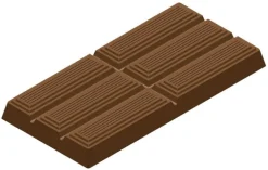 Moule chocolat tablette barre nervurée