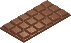 Moule chocolat tablette carrés décor