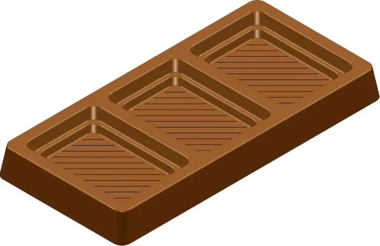 Moule chocolat tablette creuse