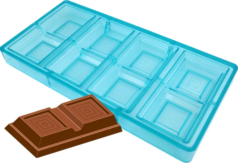 Moule chocolat tablette à garnir