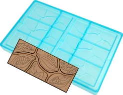 Moule chocolat 6 tablettes cabosse