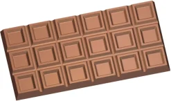 Moule chocolat 3 tablettes creuses