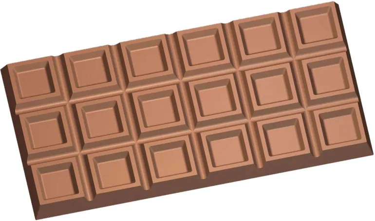 Moule chocolat 3 tablettes creuses