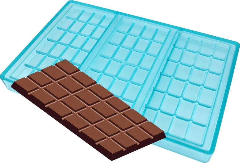 Moule chocolat 3 tablettes vintage