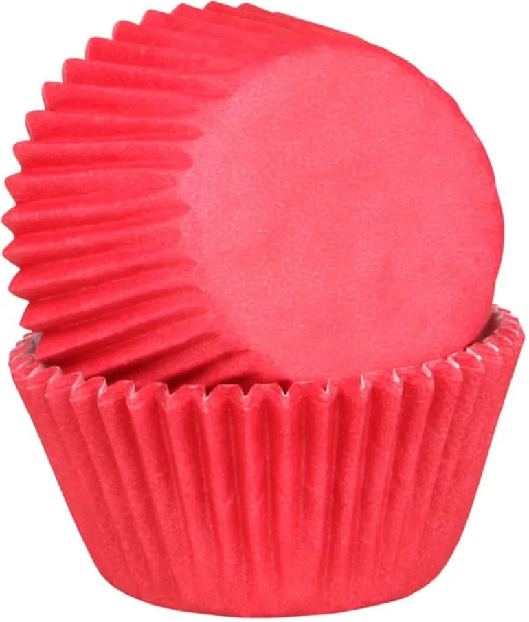 Moule à cupcakes (x 45) Rouge Chevalier Diffusion