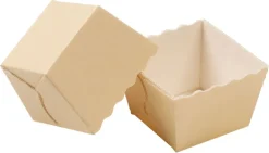 Moule de cuisson carton (x 1600) Easy Bake 4,5 x 4,5 x ht 4 cm Nordia