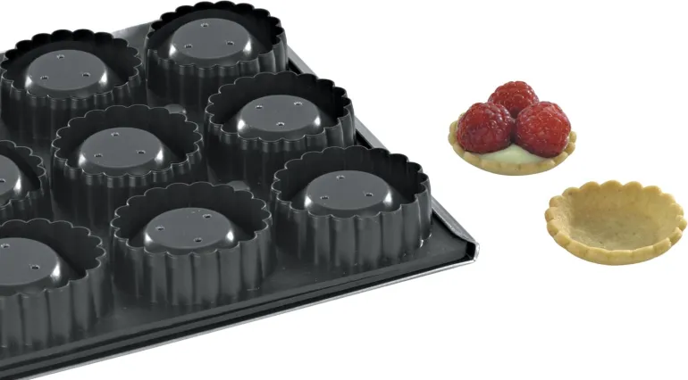 Moule Kali 15 tartelettes rondes cannelées Mallard Ferrière