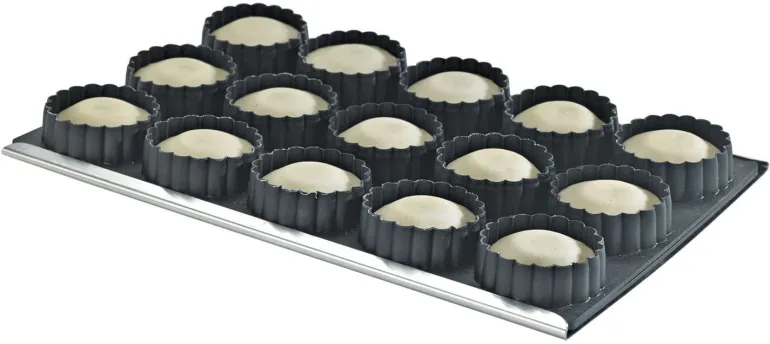 Moule Kali 15 tartelettes rondes cannelées Mallard Ferrière