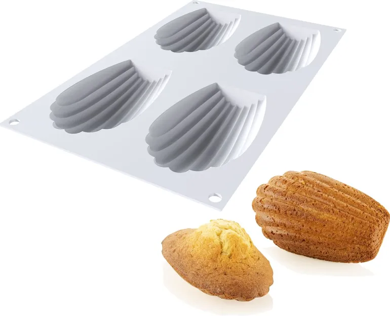 Moule à madeleine 4 empreintes 30 x 17,5 cm Silikomart