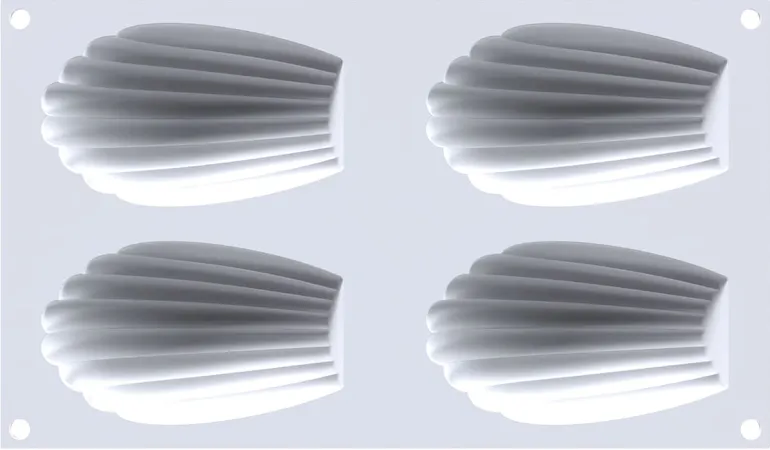 Moule à madeleine 4 empreintes 30 x 17,5 cm Silikomart
