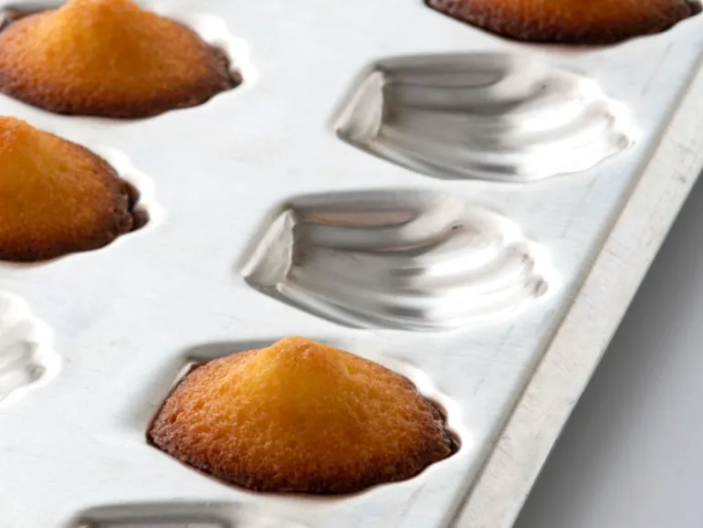Moule à madeleines en fer blanc 20 empreintes 39 x 12 cm Gobel