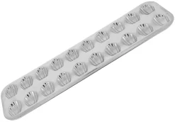 Moule à madeleines en fer blanc 20 empreintes 39 x 12 cm Gobel