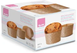 Moule panettone en papier (x 5) Ø 18 cm Ibili