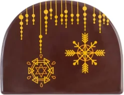 Moule pour embout de bûche flocons Florensuc