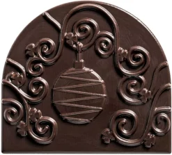 Moule pour embout de bûche forme arabesque