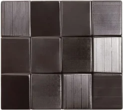 Moule pour embout de bûche forme damier