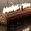 Moule pour embout de bûche forme flocon