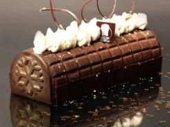 Moule pour embout de bûche forme flocon