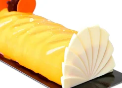 Moule pour embout de bûche forme paon