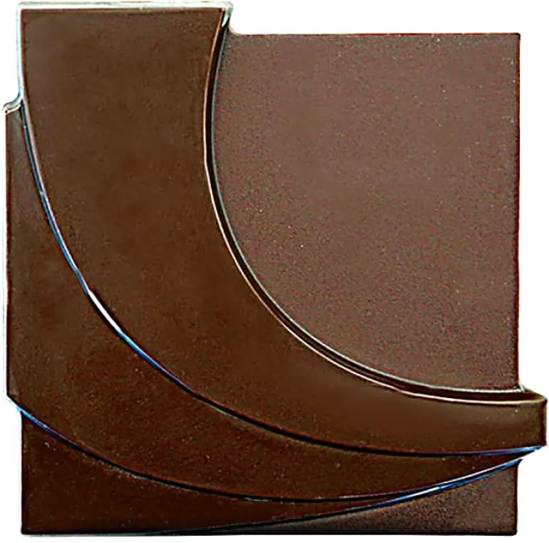 Moule pour embout de bûche forme vague