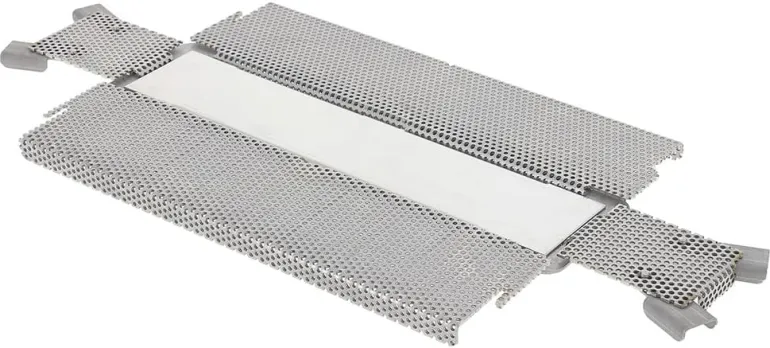 Moule à pâté croûte "tout inox" perforé dépliable 24 x 5 cm De Buyer