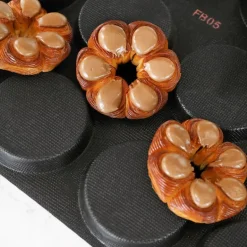 Moule quiches Fiberform 60 x 40 cm Ø 10,5 x ht 2 cm (15 empreintes) Pavoni
