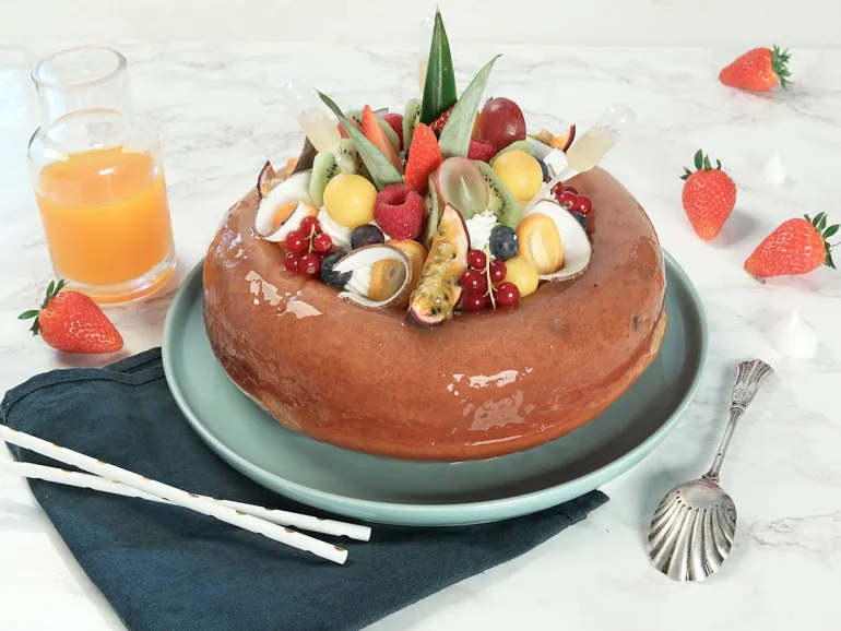 Moule à savarin en fer blanc Ø 24 cm Gobel