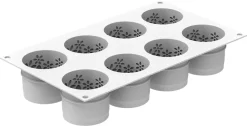 Moule silicone Antea 8 entremets fleuris 30 x 17,5 cm Silikomart