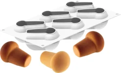 Moule silicone 6 babas 30 x 17,5 cm Silikomart