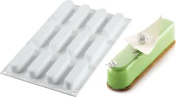 Moule silicone Caroline 12 mini éclairs 30 x 17,5 cm Silikomart