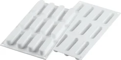 Moule silicone Caroline 12 mini éclairs 30 x 17,5 cm Silikomart