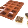 Moule silicone carré mauresque 15 empreintes 30 x 17,5 cm Silikomart