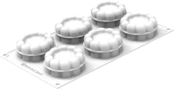Moule silicone 6 charlottes 30 x 17,5 cm Silikomart