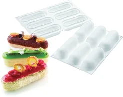 Moule silicone 6 éclairs 30 x 17,5 cm Silikomart
