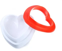Moule silicone coeur bombé Amore 14 x 14 cm Silikomart