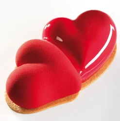 Moule silicone coeur entrelacés 25 x 14 cm Pavoni