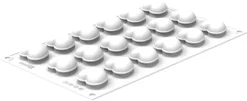 Moule silicone 18 coeurs bombés 30 x 17,5 cm Silikomart
