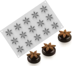 Moule silicone 15 corolles 30 x 17,5 cm Silikomart